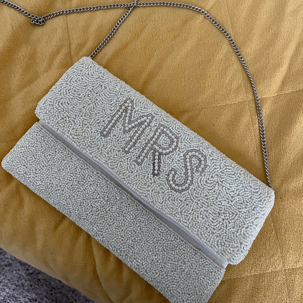 Mrs.  Anthropologie beaded clutch